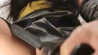 bat girl cosplay masturbation
