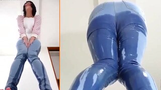 cute whimpering japanese soaks her pants