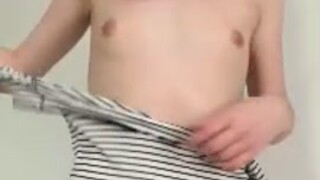 pretty flat chested teen strip