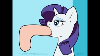 rarity gives a blowjob animation with voice acting