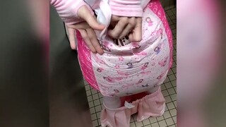 sissy piggy in public toilet (mcdonald&#039;s walmart)