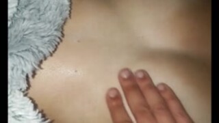 young teen 20yo gf having a sleeping boob massage